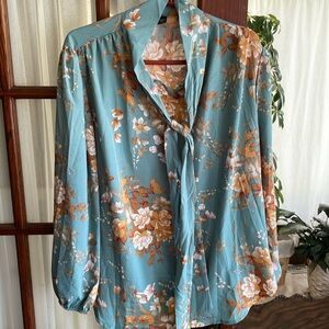 SHEIN curve turquoise blouse size 3XL